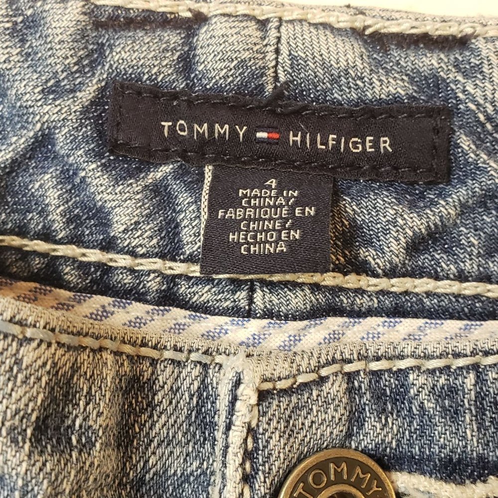 Tommy Hilfiger Cropped wide leg Jeans size 4 American Hope Rise mid‎ wash blue - Picture 3 of 10